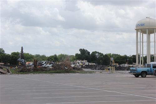 Demolished old Admin building 