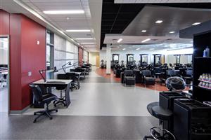 Salon photo of chairs and nail tech stations