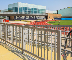 Stadium handrails