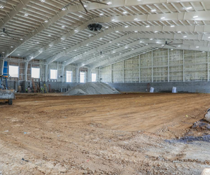 Interior of turf room