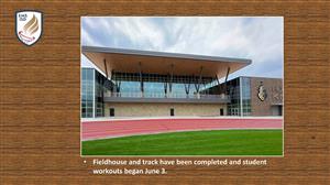 Fieldhouse and track at EMHS