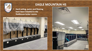 EMHS fieldhouse locker rooms