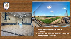 Badketball gyma and baseball field t EMHS