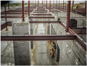 Central office construction progress
