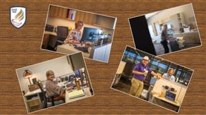 staff in their new work areas