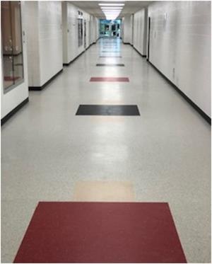 Saginaw High School flooring 