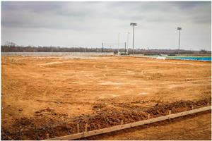 New turf room slab and CMU block work is in progress at Boswell High School 